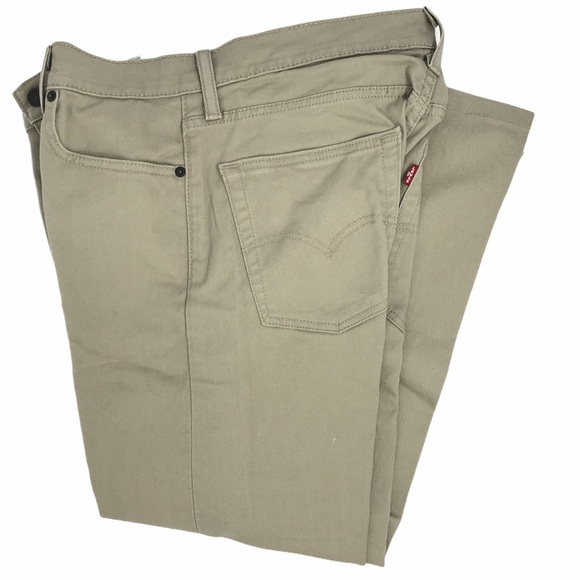 Levi Strauss 513 Khaki Denim Jeans - Picture 4 of 7